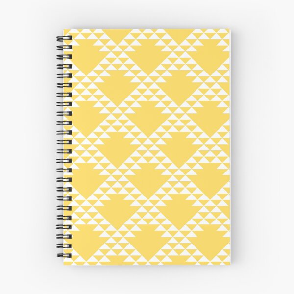 Item preview, White On Mustard Yellow Triangle Lattice Diagonal designed and sold by rewstudio.