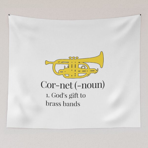Item preview, Cornet - Definition - God's gift to brass bands - Funny trumpet gift / Funny cornet gift designed and sold by HEJAshirts.