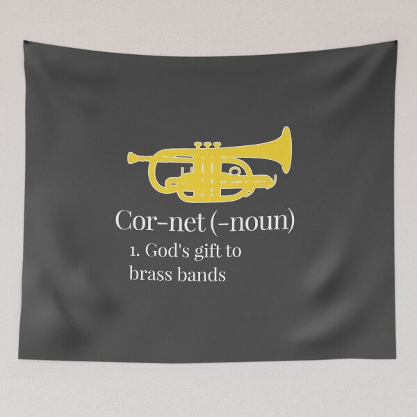 Item preview, Cornet - Definition - God's gift to brass bands - Funny trumpet gift / Funny cornet gift designed and sold by HEJAshirts.