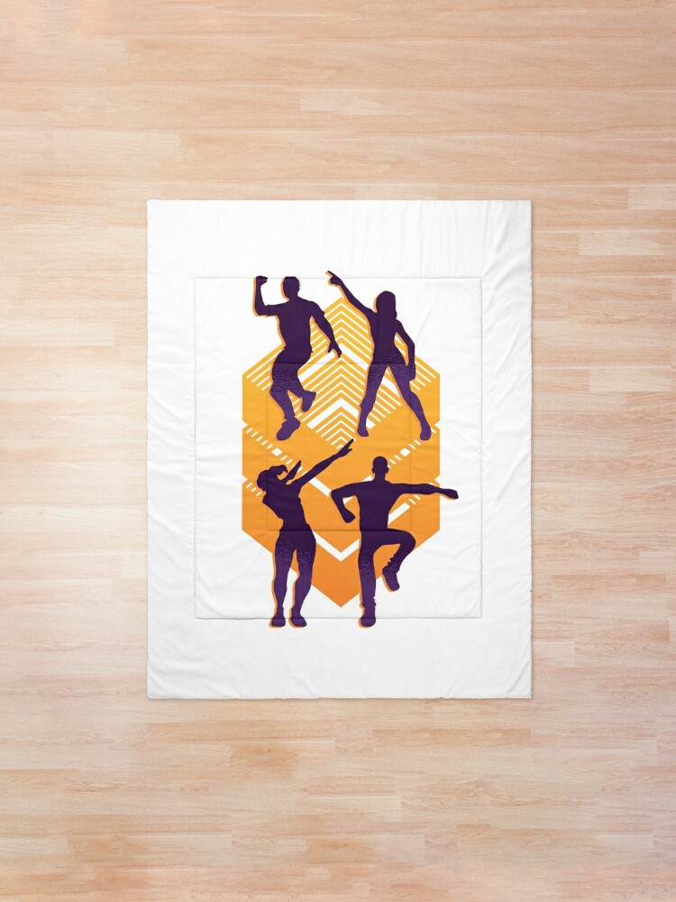 Dancing Silhouettes Comforter By Dersenat Redbubble - extra dance moves roblox