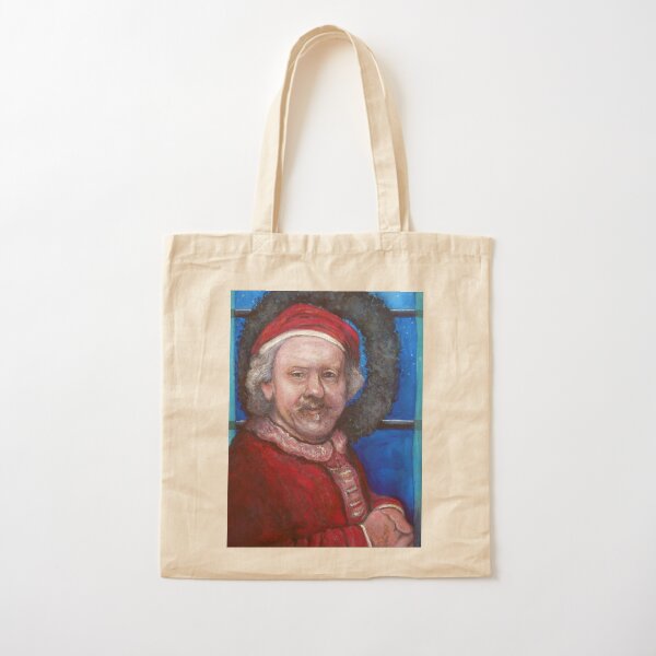 Rembrandt Santa Cotton Tote Bag