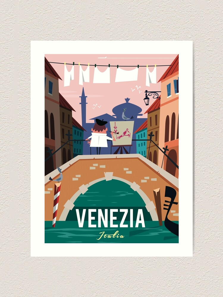 Wall Art Print, Venice Travel Poster