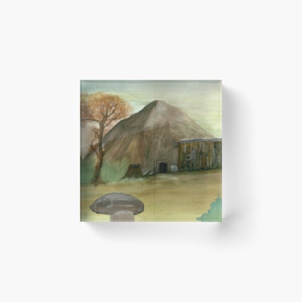 The Lonely Shack Acrylic Block