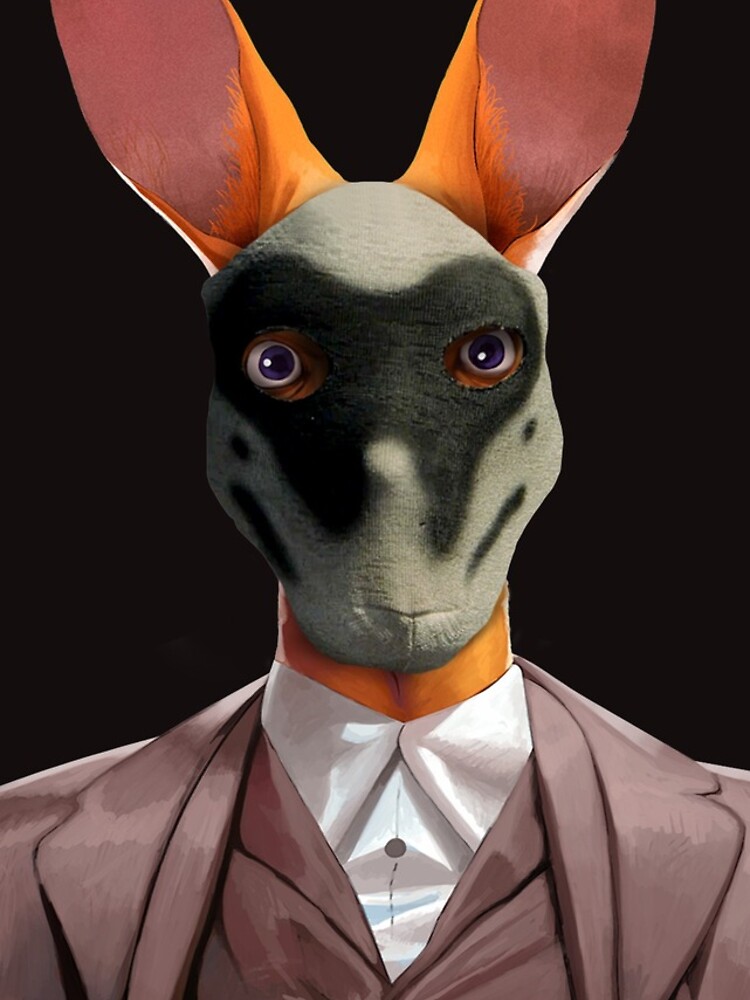 Thumbnail 4 of 4, iPhone Case, Roo with Rorschach Mask designed and sold by RooGear.