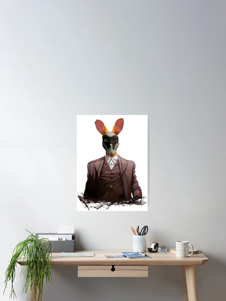 Thumbnail 2 of 3, Poster, Roo with Rorschach Mask designed and sold by RooGear.