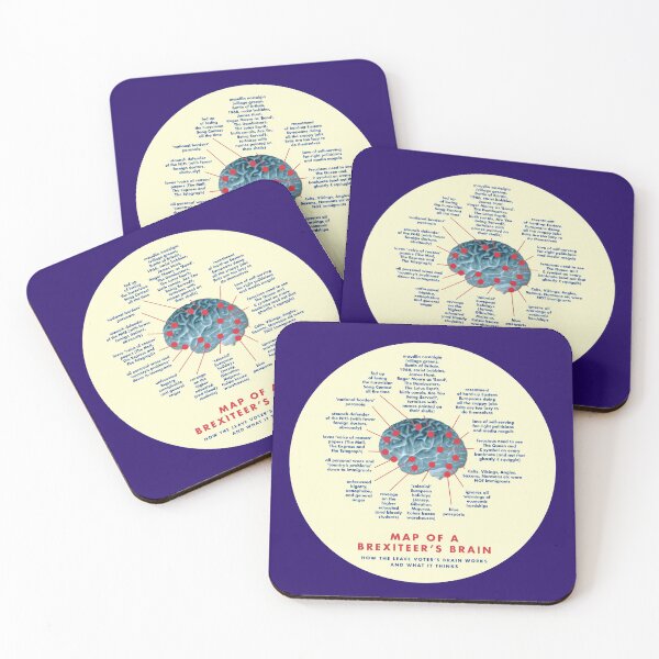 Item preview, THE BREXIT BRAIN MAP - MAP OF A BREXITEER'S BRAIN designed and sold by Clifford Hayes.