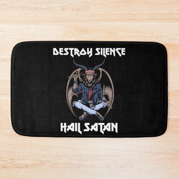 Item preview, I Destroy Silence Drummer Baphomet Drum 666 Hail Satan designed and sold by DSWShirts.