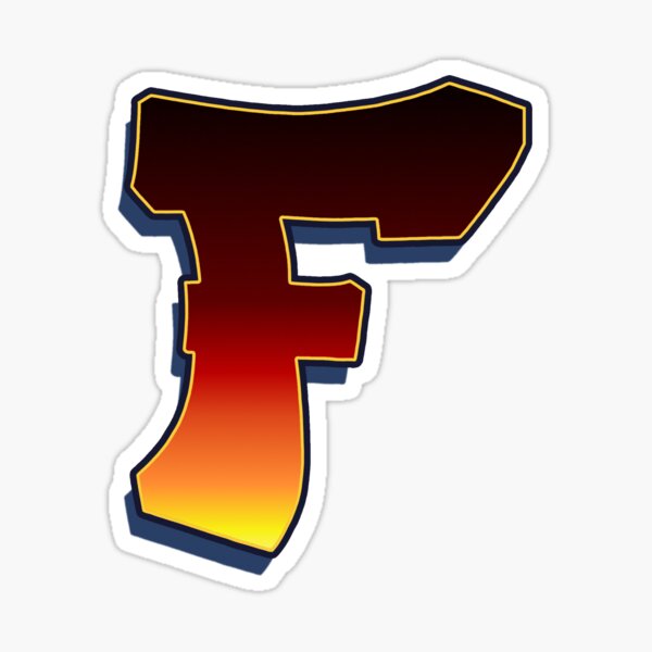F - Flame Sticker