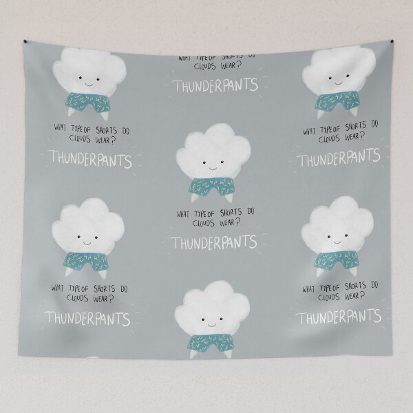 Item preview, What type of shorts do clouds wear? designed and sold by Matt Corrigan.