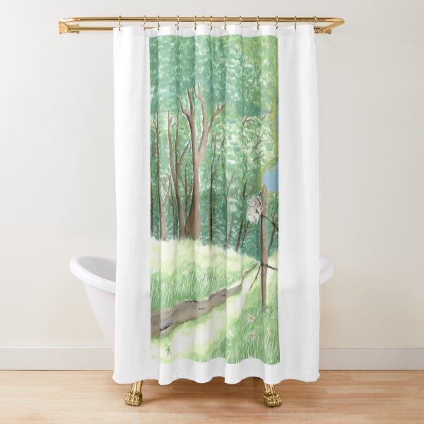 What's in the Bucket Shower Curtain