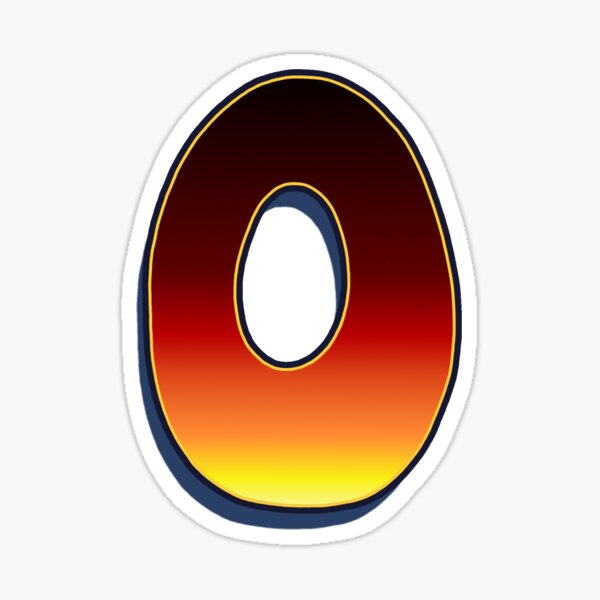 O - Flame Sticker