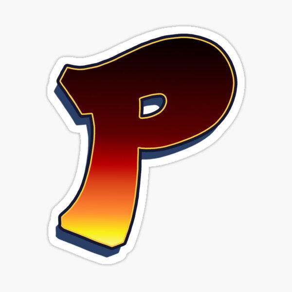 P - Flame Sticker