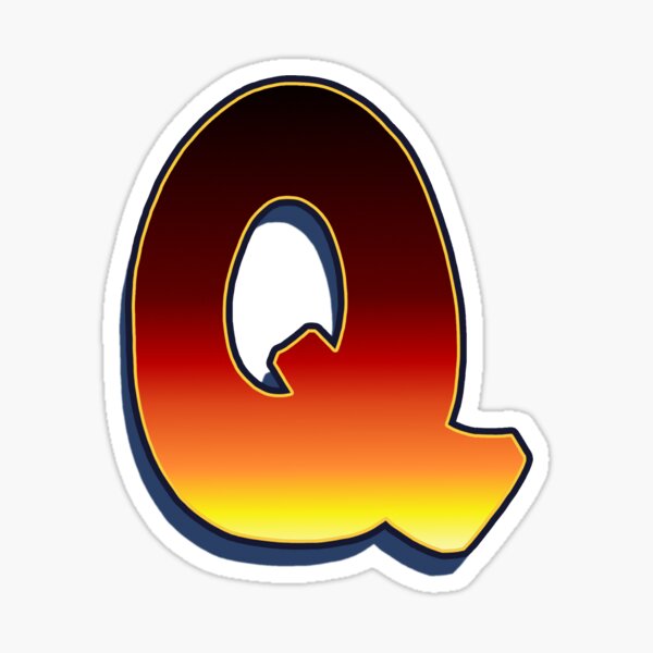 Q - Flame Sticker