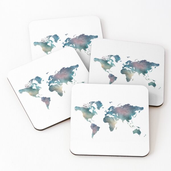 Item preview, Colorful world map designed and sold by BattaAnastasia.