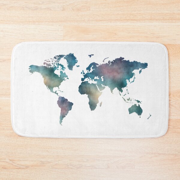 Item preview, Colorful world map designed and sold by BattaAnastasia.