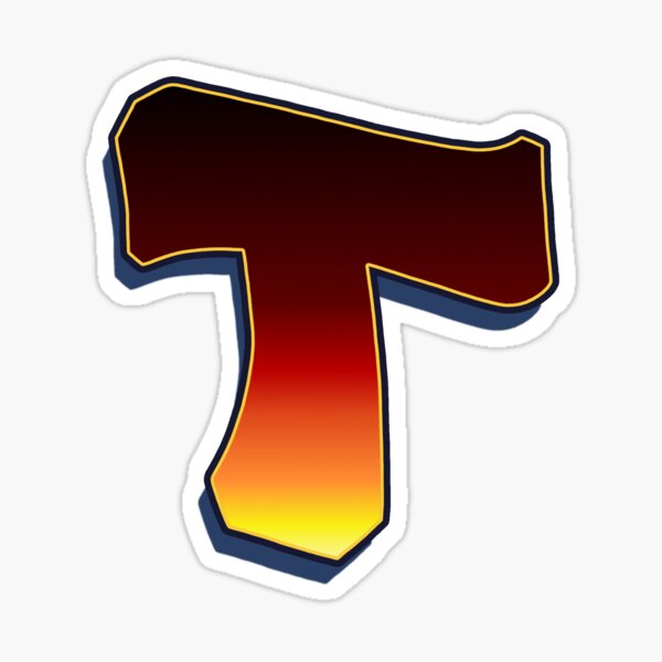 T - Flame Sticker