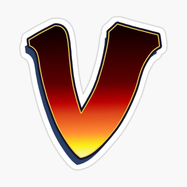 V - Flame Sticker