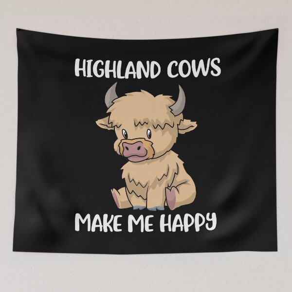 Item preview, Scottish Highland Cow Messy Hair Cute Cow designed and sold by DSWShirts.