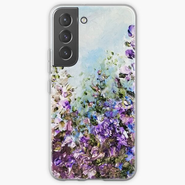 Sparkles Floral phone case Floral Print Sparkling flowers repeat pattern Clear Phone Case Samsung S20 S21 S10 Iphone 11 12 mini XR XS