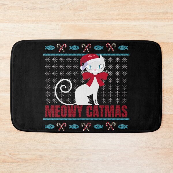 Item preview, Meowy Catmas Ugly Christmas Sweater designed and sold by Weilichesmag.