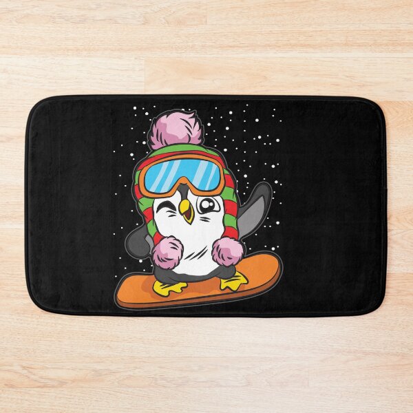 Item preview, HAPPY SNOWBOARD PENGUIN designed and sold by Moonpie90.