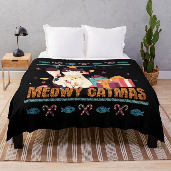 Item preview, Meowy Catmas Ugly Christmas Sweater designed and sold by Weilichesmag.