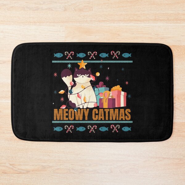 Item preview, Meowy Catmas Ugly Christmas Sweater designed and sold by Weilichesmag.