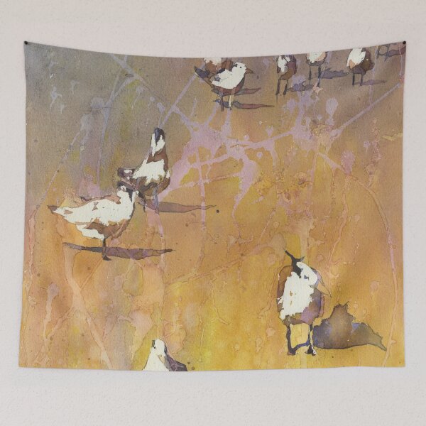 Item preview, Terns on beach in the Outer Banks.  Bird art designed and sold by rfoxphoto.