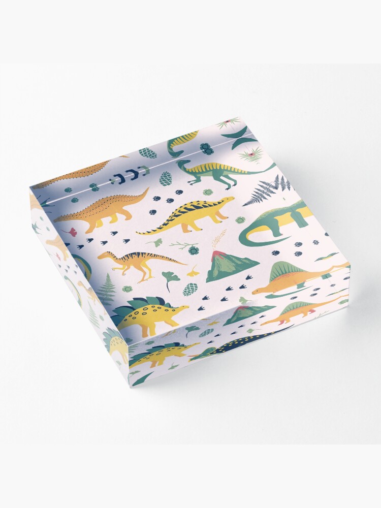 Alternate view of Land of Dinosaurs Acrylic Block