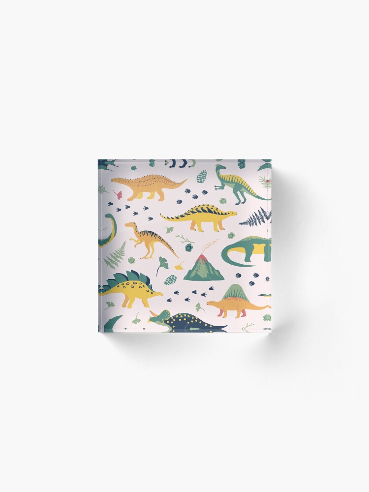 Alternate view of Land of Dinosaurs Acrylic Block