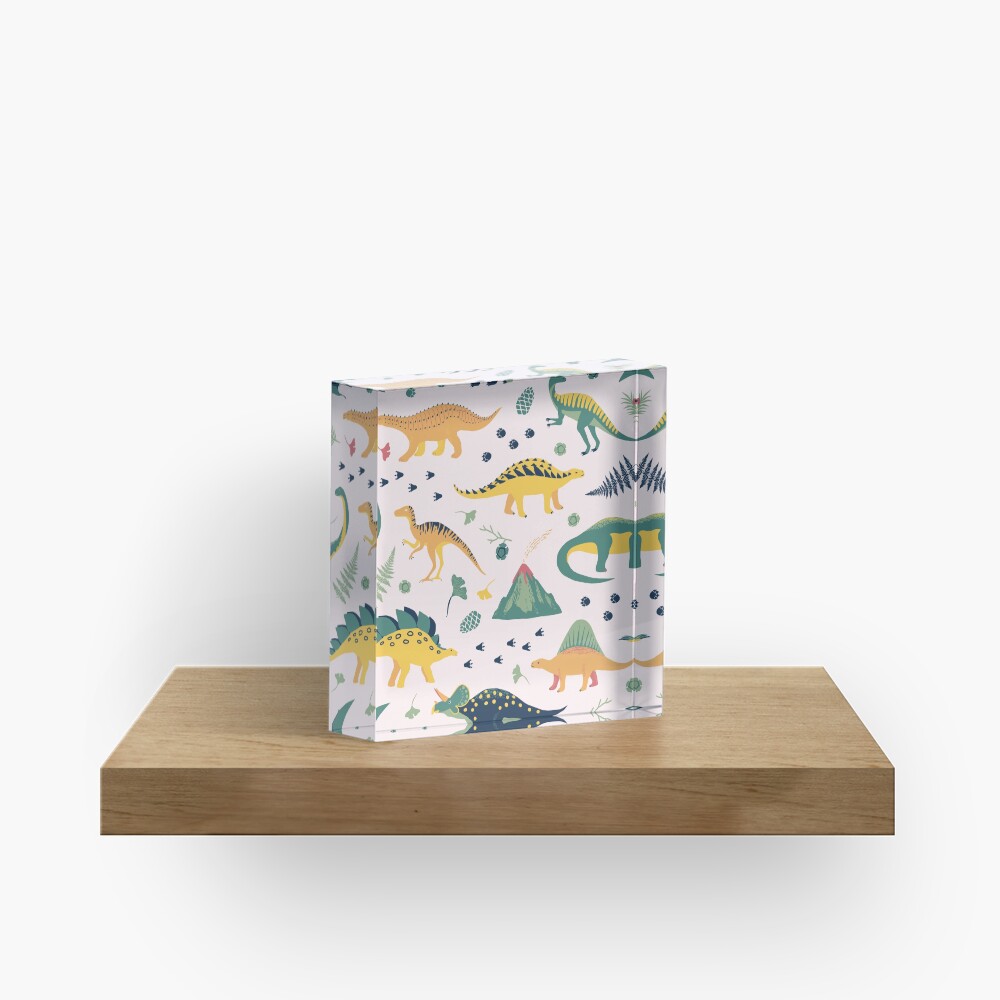Land of Dinosaurs Acrylic Block