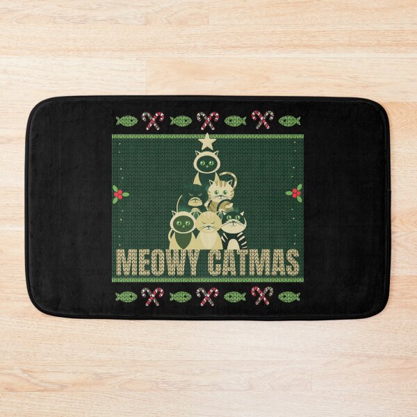 Item preview, Meowy Catmas Ugly Christmas Sweater designed and sold by Weilichesmag.