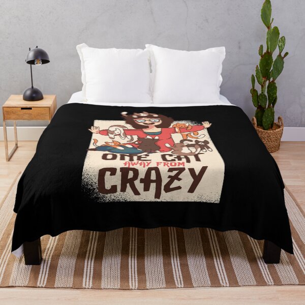 Item preview, One Cat Away From Crazy designed and sold by Weilichesmag.