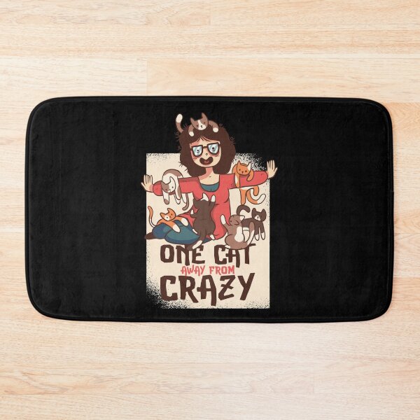 Item preview, One Cat Away From Crazy designed and sold by Weilichesmag.