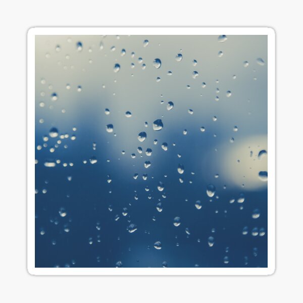 Raindrops Sticker