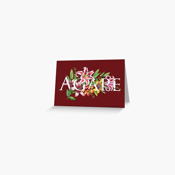 Item preview, AGAPE (MAROON FLORAL) designed and sold by Paper Bee Gift Shop.
