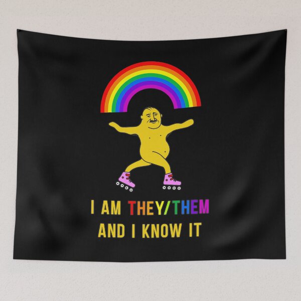 Item preview, Gender neutral pronouns They Them (They/Them) for genderfluid non-binary people  designed and sold by plumpjose.
