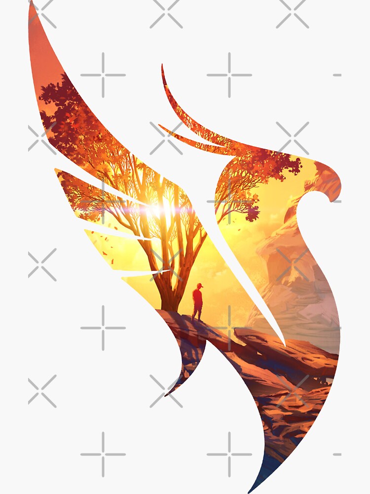 Thumbnail 3 von 3, Sticker, Phönix designt und verkauft von TripoffGeloEDM.