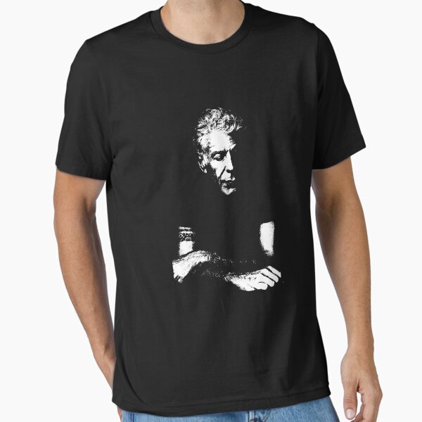 Aperçu de l'œuvre Maître Anthony Bourdain en noir et blanc créée et vendue par StarEyez.
