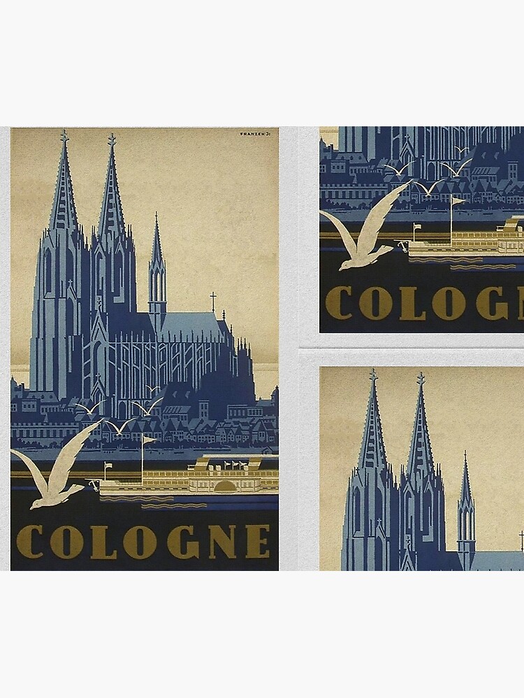 Vintage Cologne Travel Poster by edsimoneit