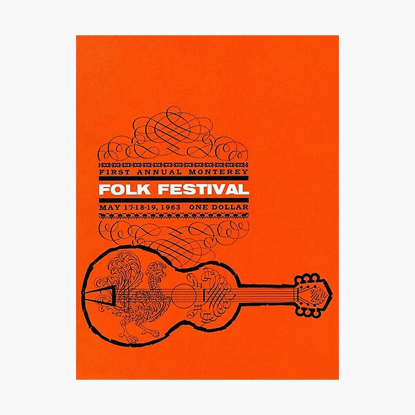 Monterey Folk Festival 1963 Photographic Print