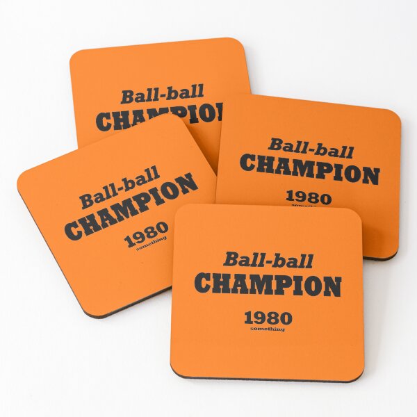 Item preview, Ball-ball champion 1980 something (black) designed and sold by helengarvey.