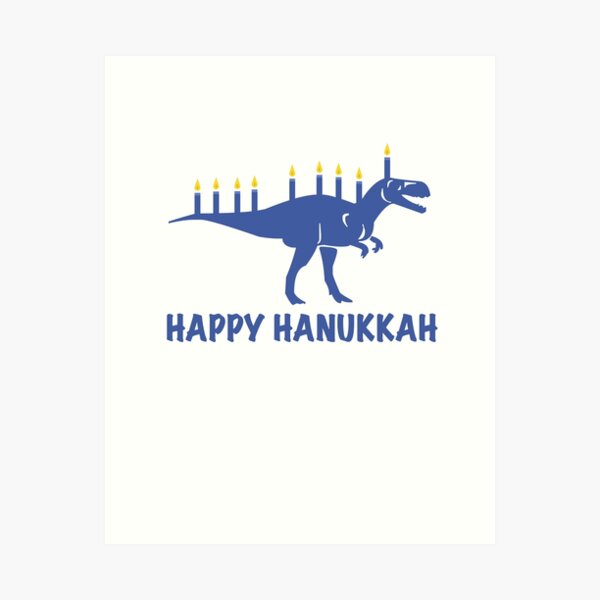 Item preview, Funny Happy Hanukkah Dinosaur Menorah Candle T Shirt designed and sold by Dan66.