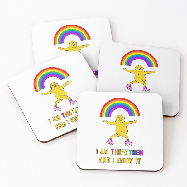 Item preview, Genderfluid design for non-binary people personal pronouns They Them (They/Them) designed and sold by plumpjose.