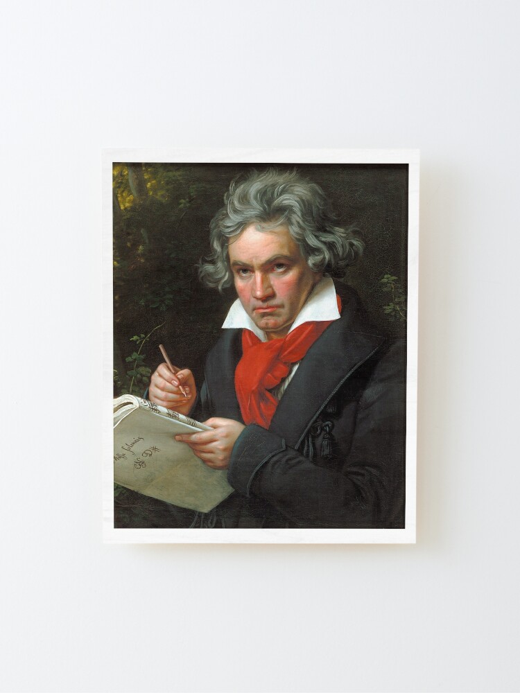 Alternate view of Beethoven Portrait, 1819 Mounted Print