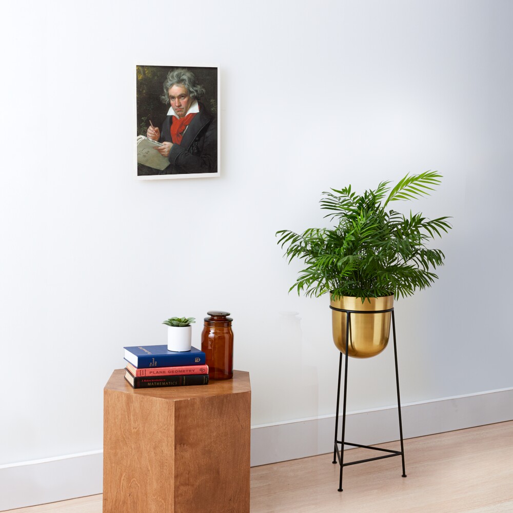 Beethoven Portrait, 1819 Mounted Print