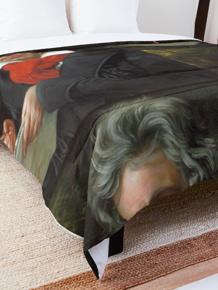 Alternate view of Beethoven Portrait, 1819 Comforter