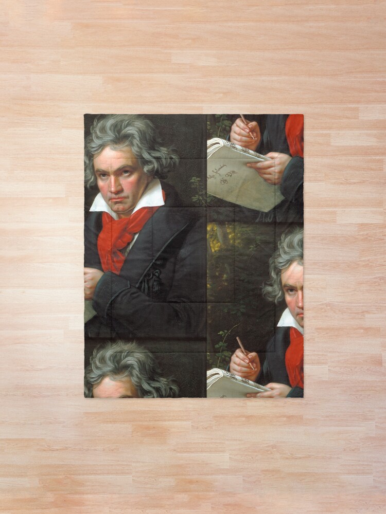 Alternate view of Beethoven Portrait, 1819 Comforter