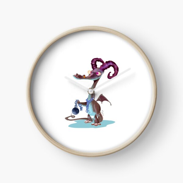 Dragon with ball Clock