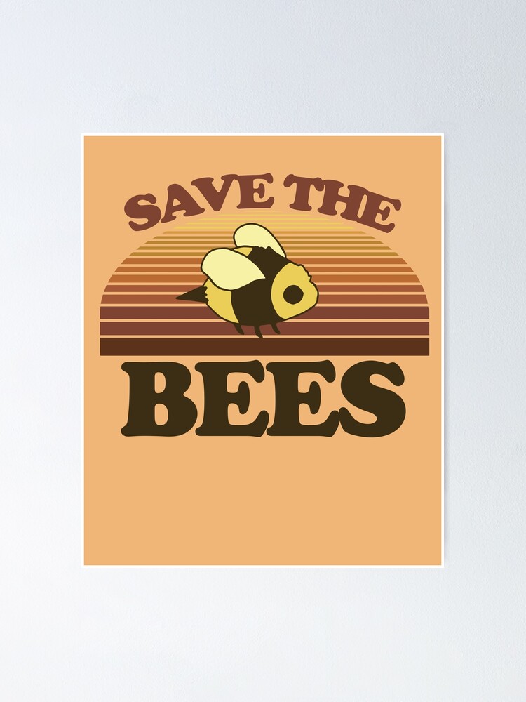Imagen 1 de 3, Póster con la obra Save the BEES, diseñada y vendida por Boogiemonst.